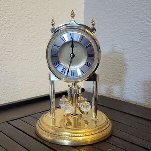 Linden Gold and Silver Wall Clock
